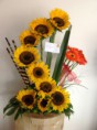 adornos floral con girasoles